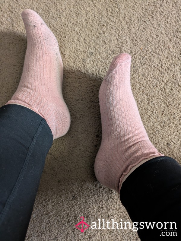 Pastel Pink Frilly Socks