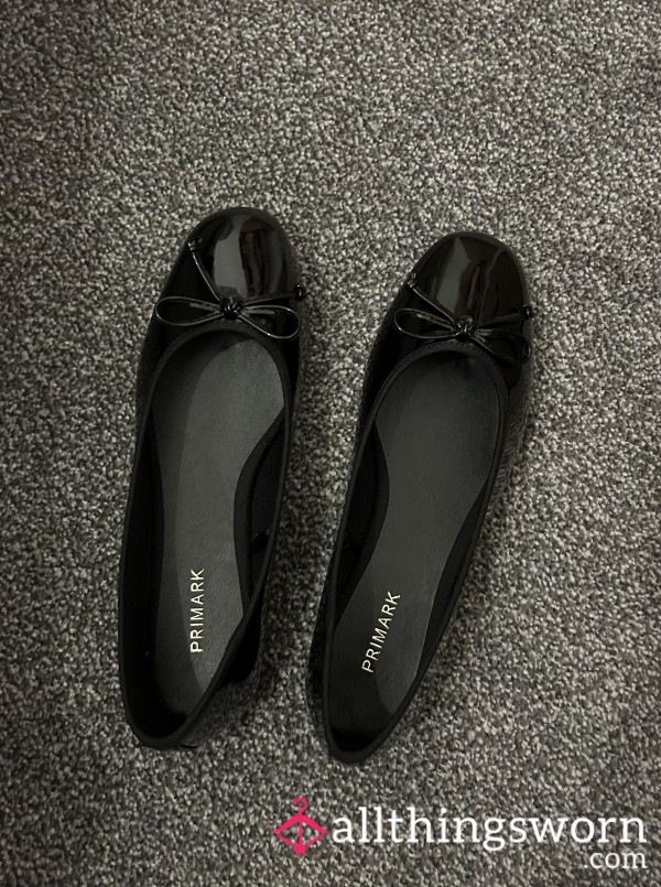 Patent Black Ballet Flats 🖤