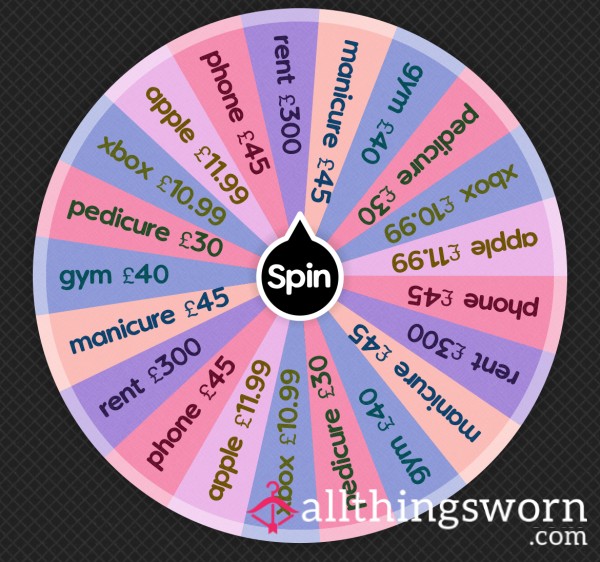💸💵 Pay A Bill Drain Wheel 💵💸 £1 To Spin 🎀