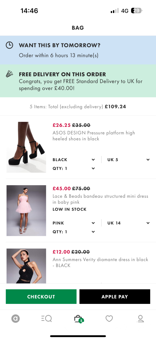 Pay For My ASOS Basket