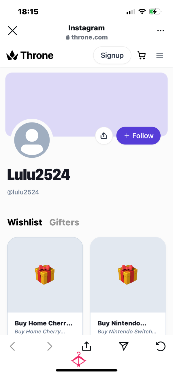 Pay For My Throne Wishlist