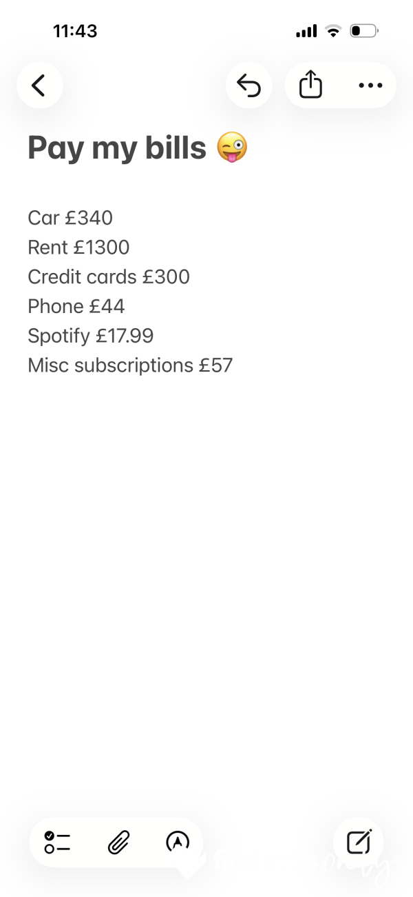Pay My Bills 😜