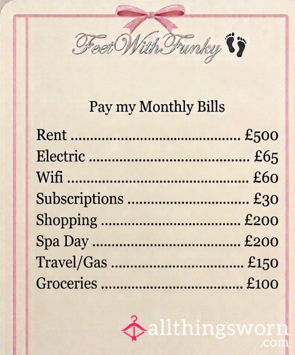 Pay My Monthly Bills