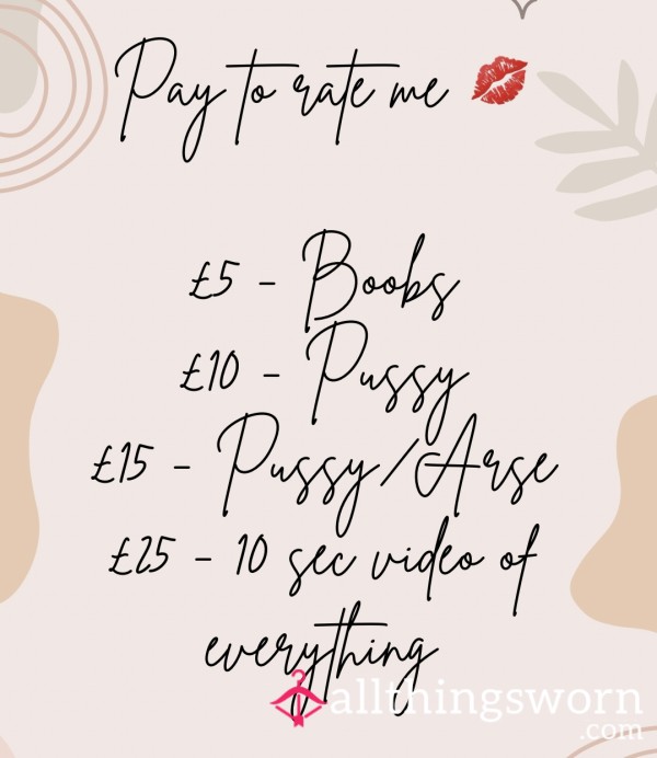 Pay To Rate Me