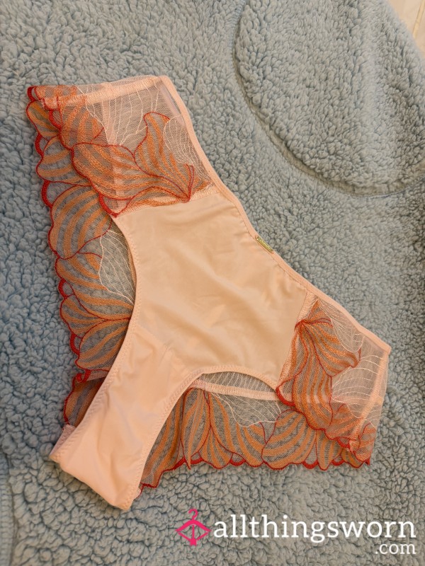 Peach Chantelle Branded Panties That Just So Happen To Be My Name ;)