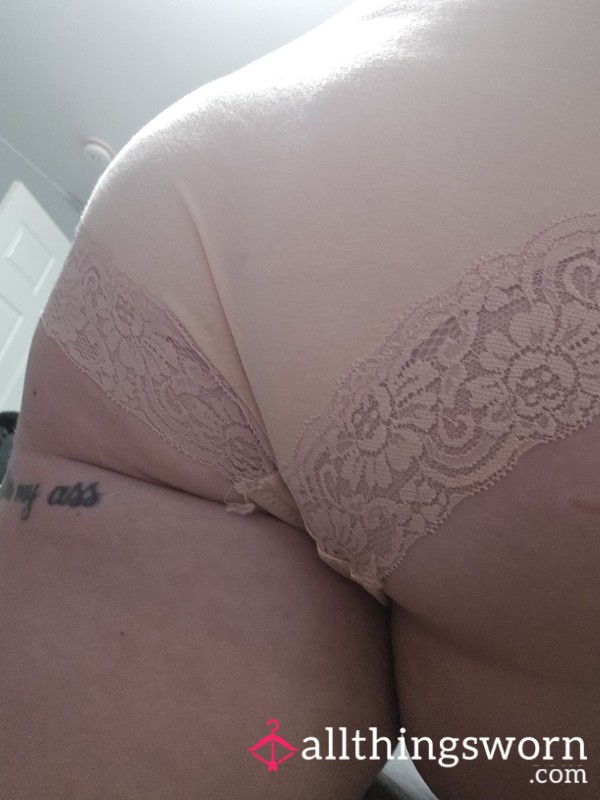 Peach Cotton & Lace Fullback