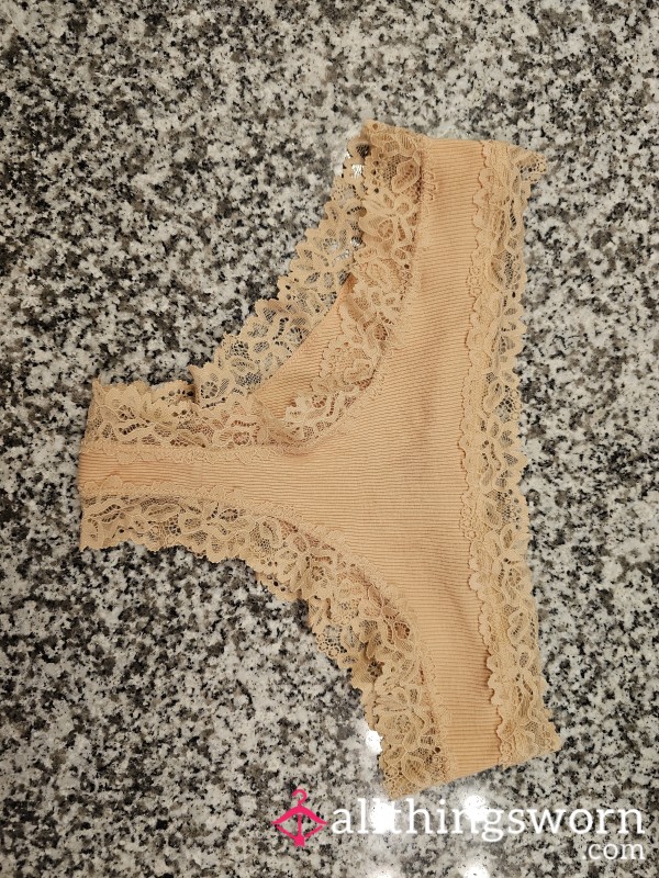 Peach Cotton Thong