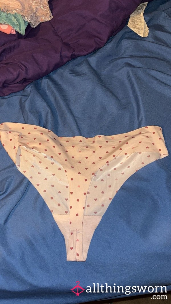 Peach Hearts Thong