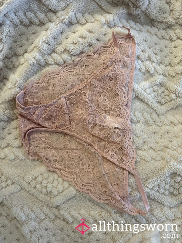 Peach Lace Panties
