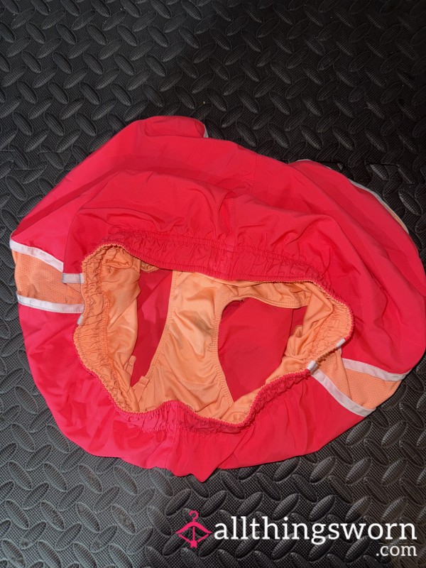 Peach Shorts With Stain 🩷