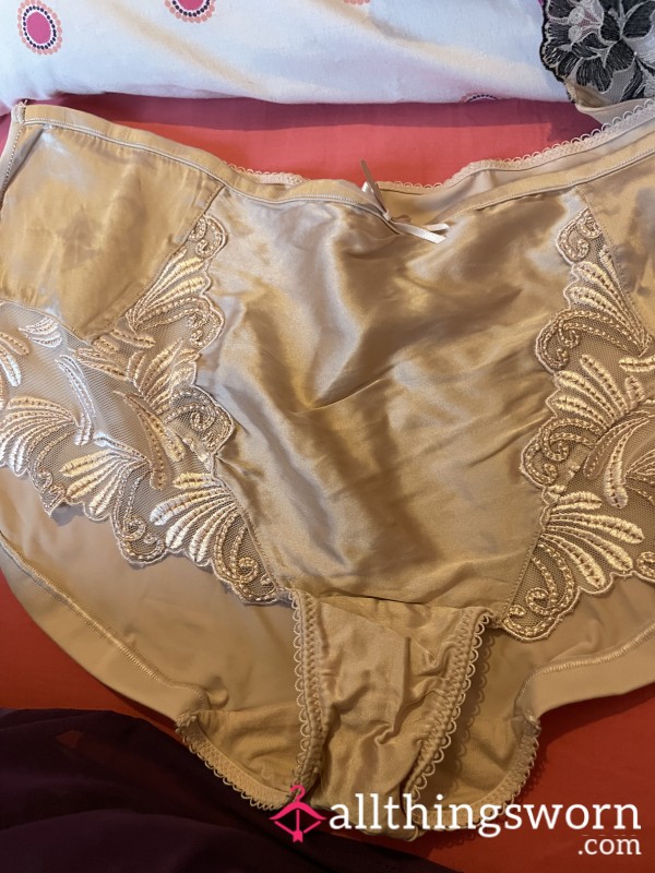 Peach Silky Knickers