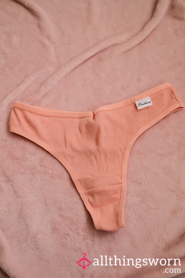 Peach Thong - 48hr Wear 🍑