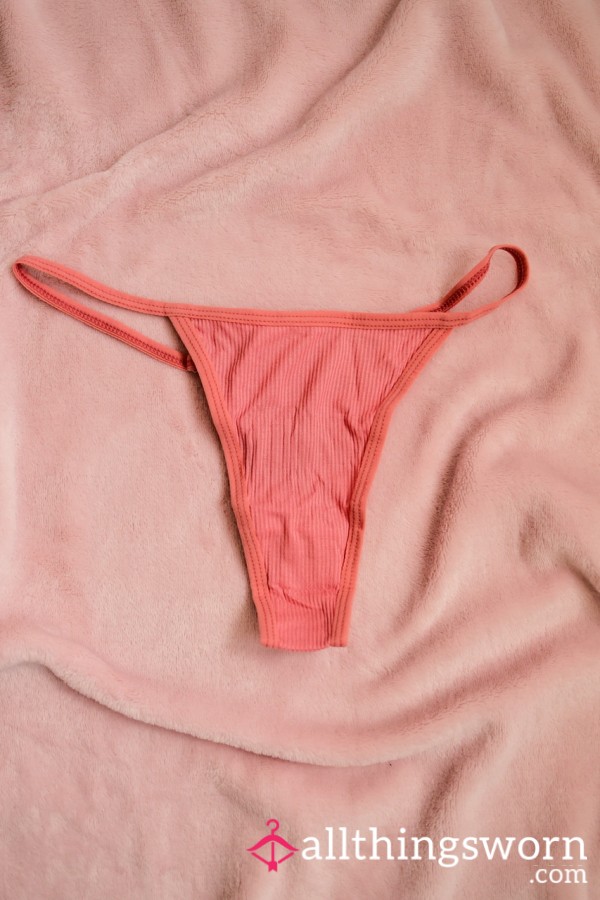 Peach Thong - 48hr Wear 🍑