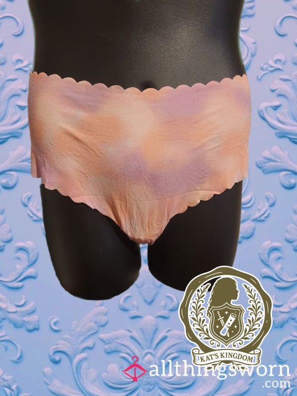 🍑 Peach Whispers | Victoria’s Secret Tie-Dye Cheeky Panty (XXL)