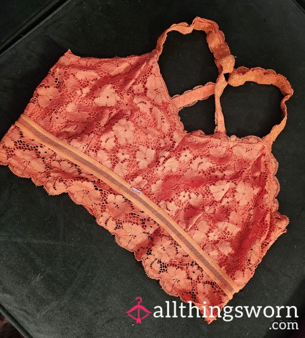 Peachy Lace Bralette | Bedworn & Barely There