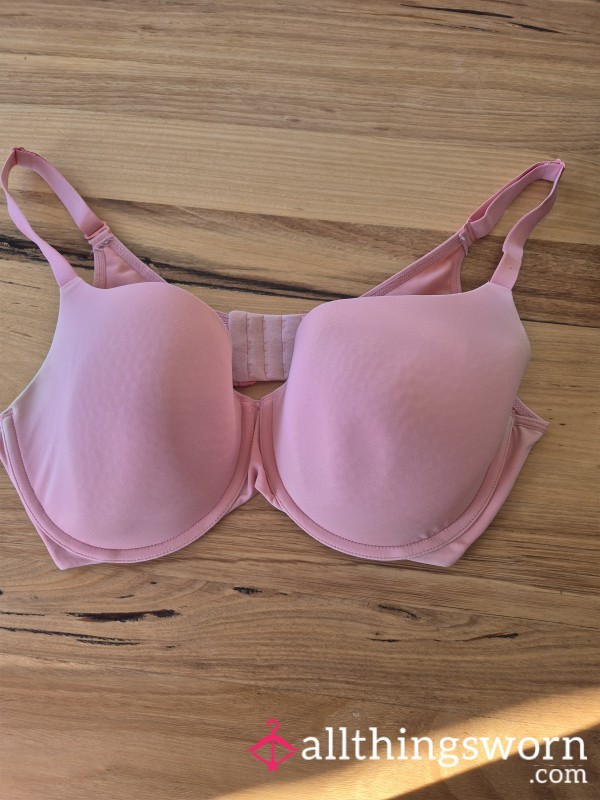 Peachy Pink Well Loved And Worn Bra