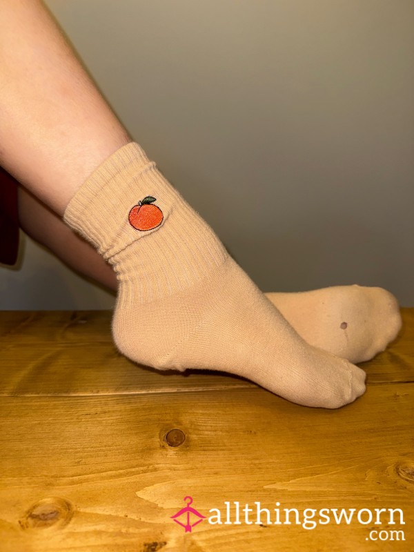 Peachy Socks, 24 Hour Wear, With Hole