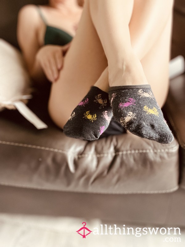 Ped Socks: Grey Crabs