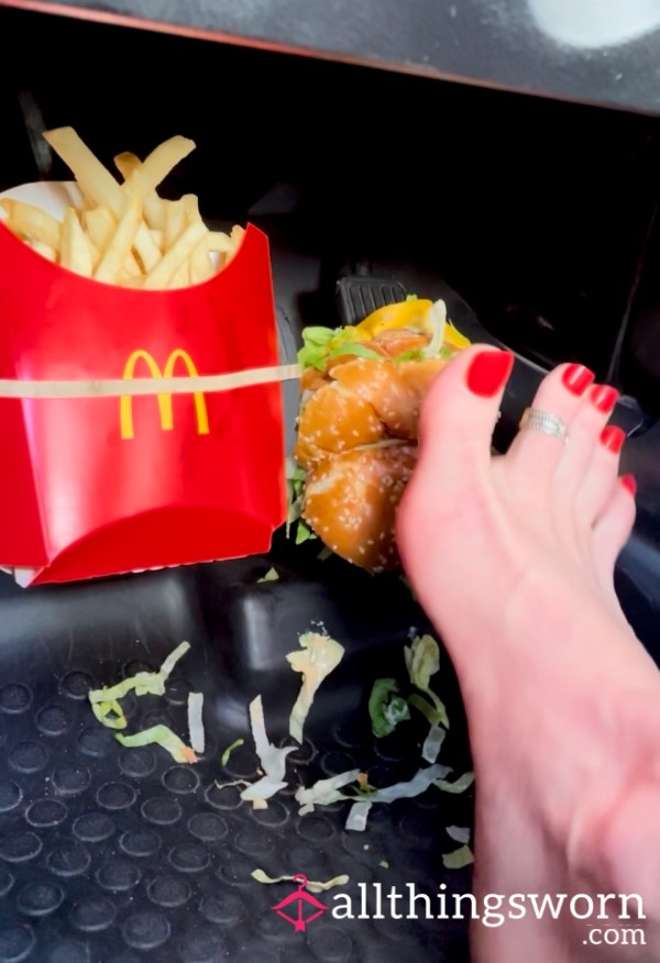 Pedal Pushing Big Mac And Fries Barefoot Giant