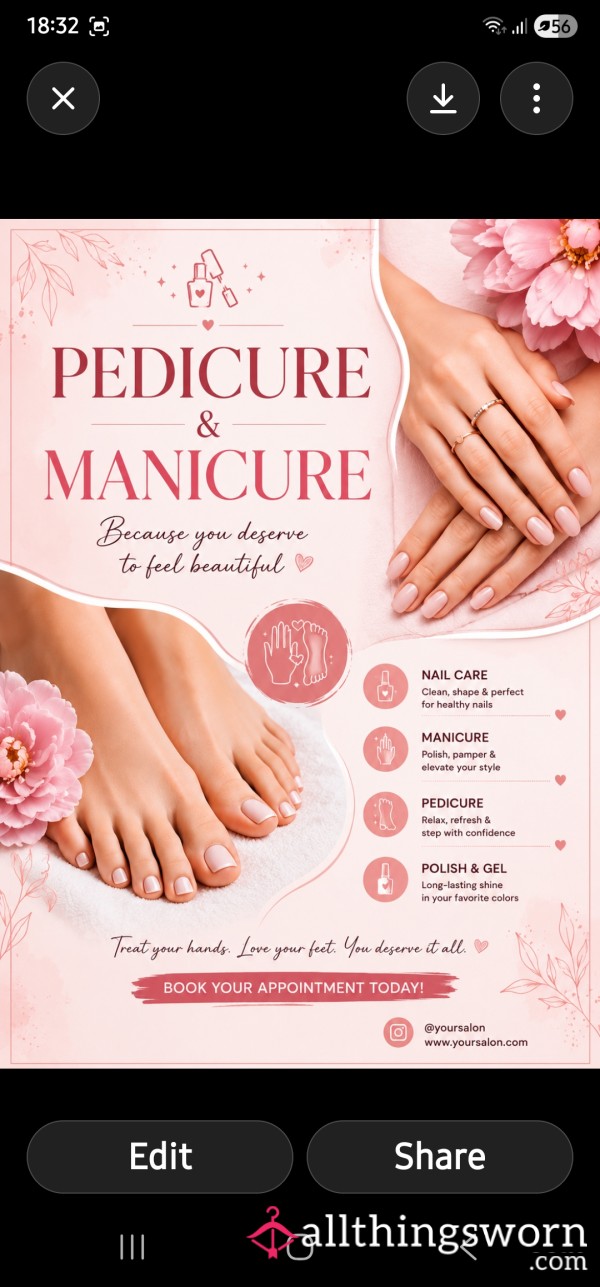 Because We're In This Together It Becomes A Joint Effort 🥰Pedicure & Manicure