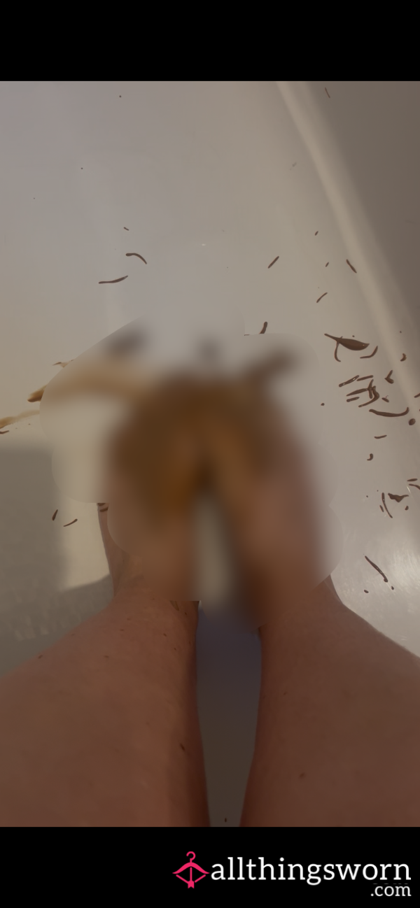 Pedicured Feet In Yogurt 👣