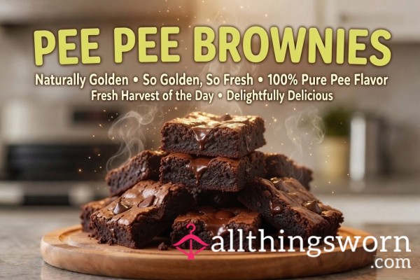 P** P** Brownies - Baked With My Fresh P** Instead Of Water