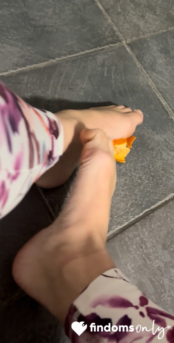 P**ling An Orange With My Feet