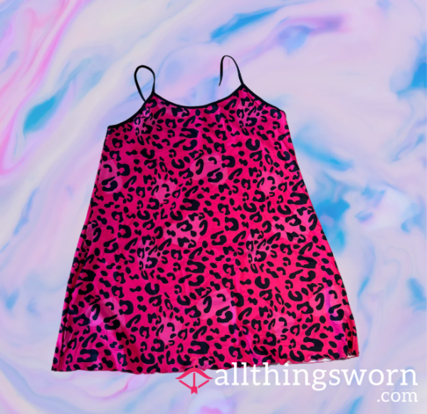 Pink Leopard Dress🩷💦