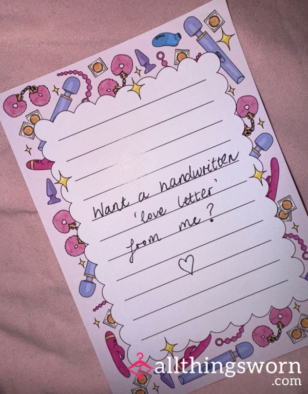 Perfumed Handwritten ‘love’ Letter