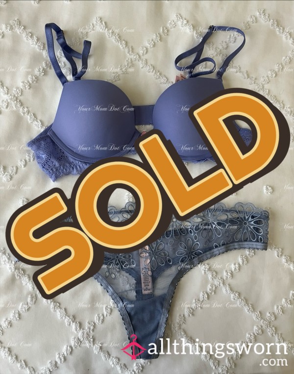 👙 Periwinkle Lace Victoria’s Secret Set