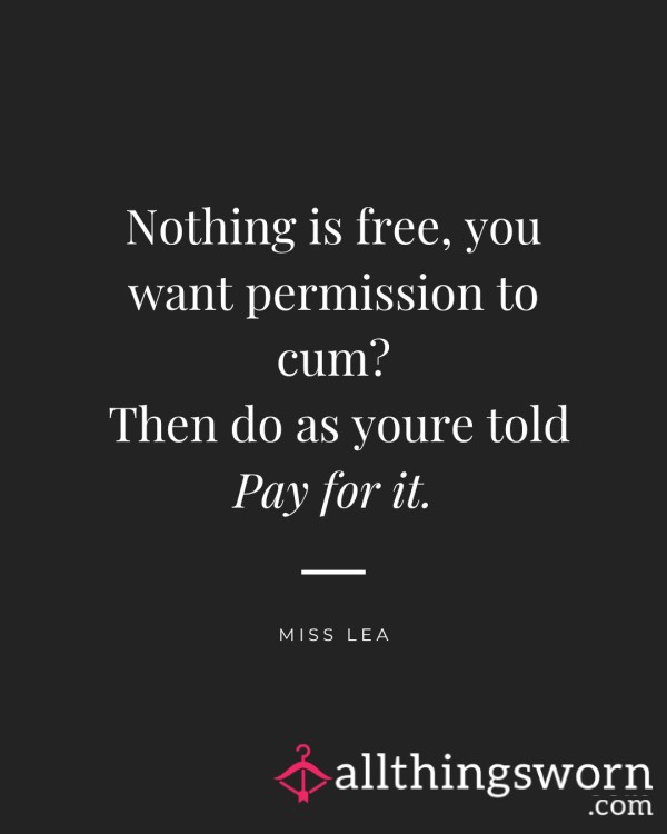 Permission To C*m
