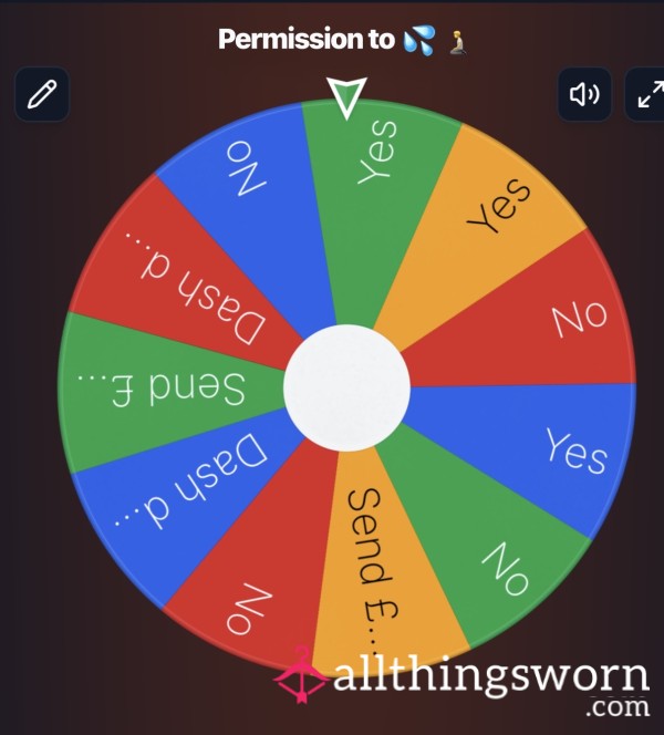 Permission To C*m💦😵‍💫 |Spin The Wheel