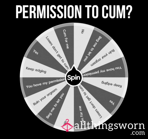Permission To C*m Wheel❔