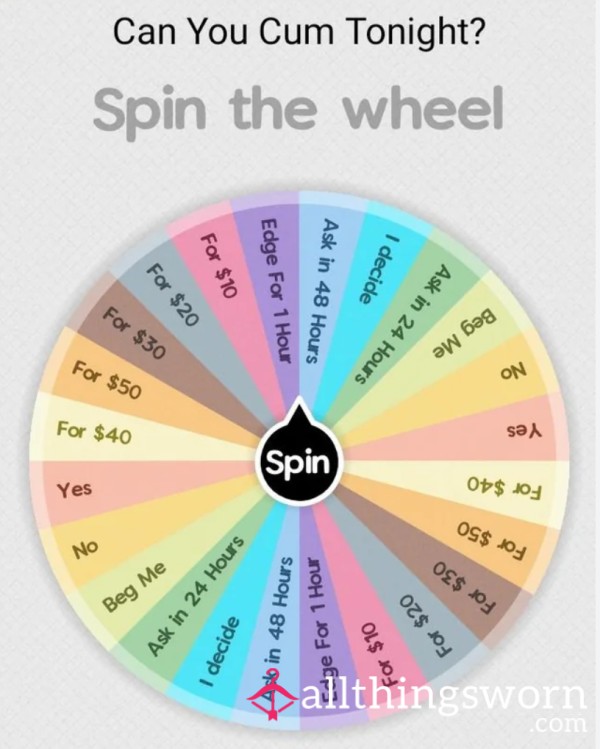 Permission To C*m Wheel