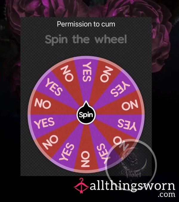 Permission To C*m Wheel Decider