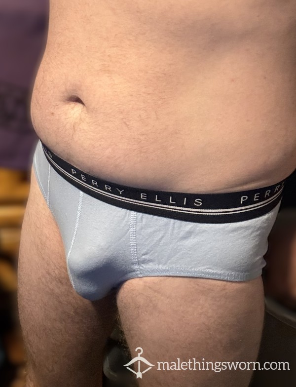 Perry Ellis Briefs - Salmon, Black, Light Blue, Blue Or Grey Available - Size M (38)