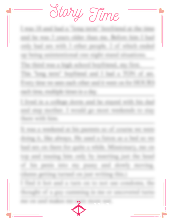 Personal S** Story Time Pt.1