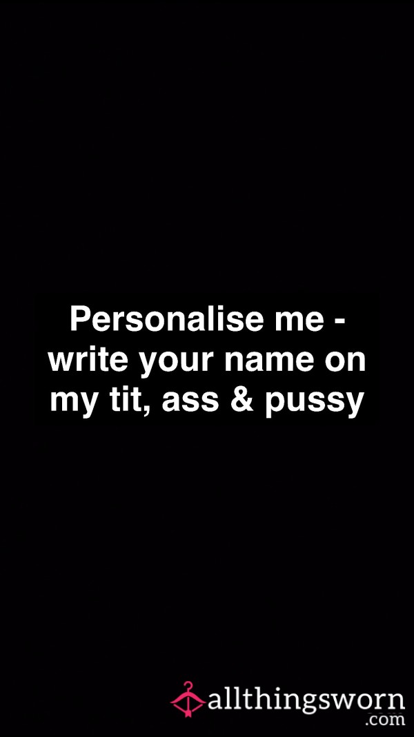 Personalise Me