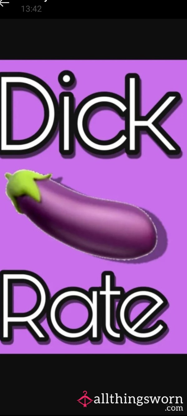Personalised D*ck Rating