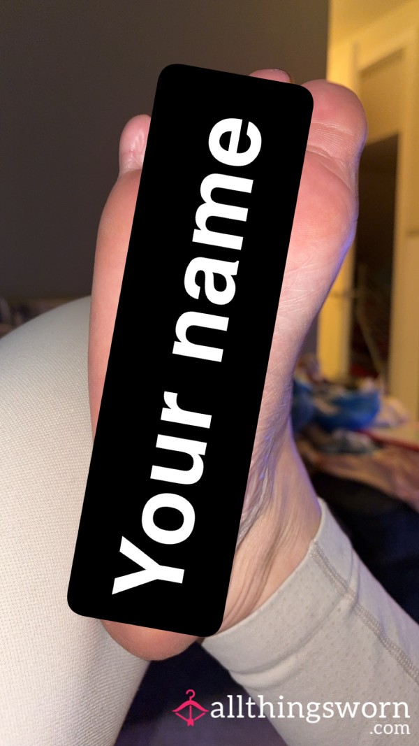 Personalised Foot Pics