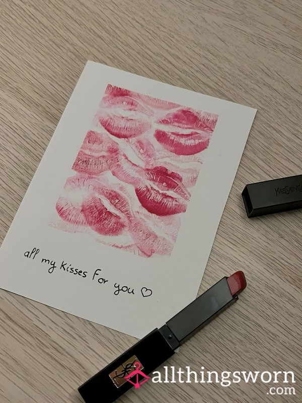 Personalised Love Note / With My Kisses