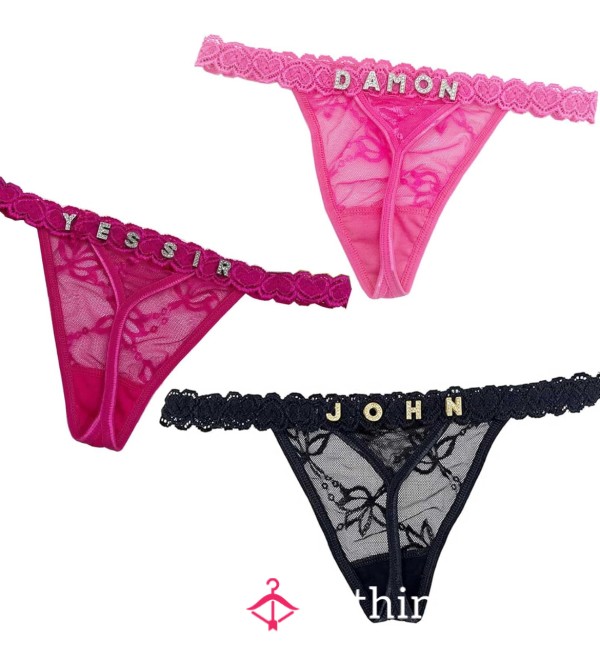 Personalised Thongs