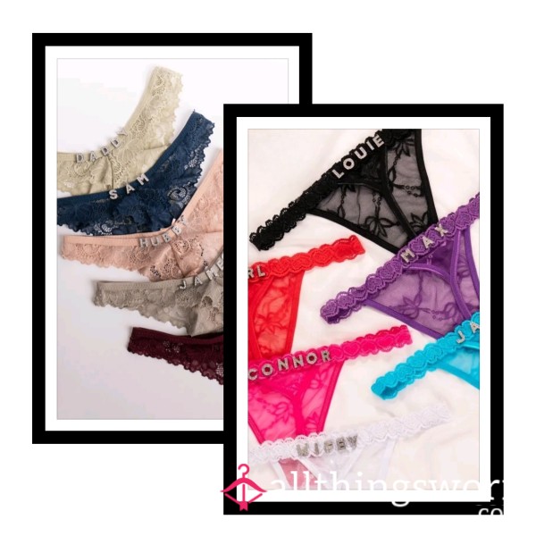 Personalised Thongs