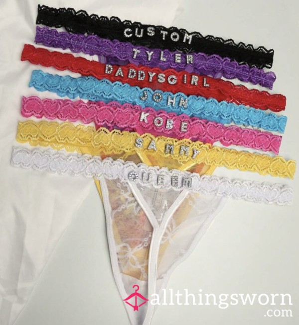Personalised Thongs