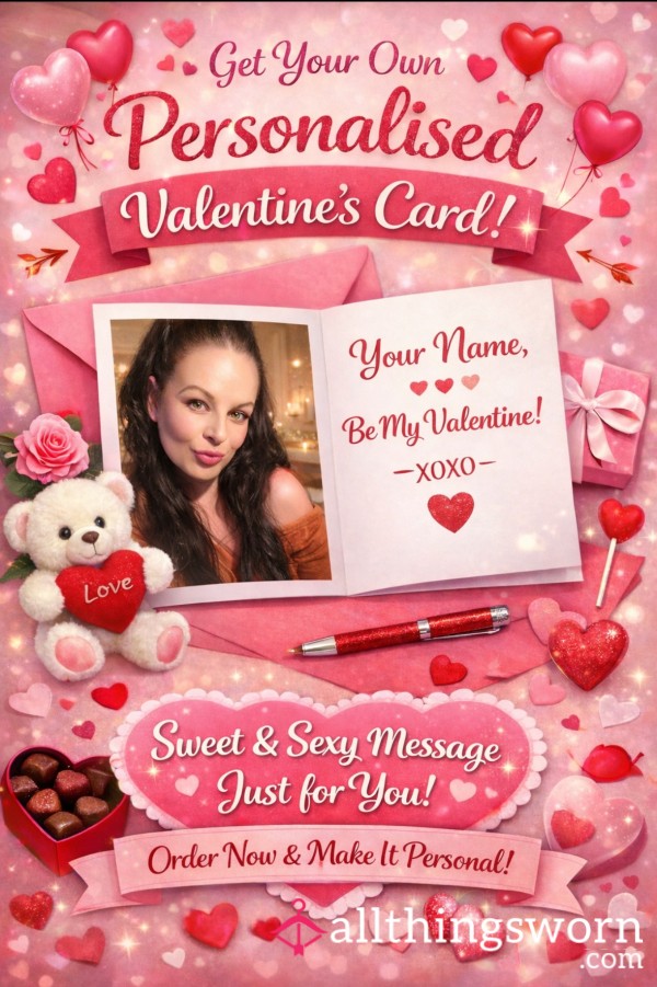 Personalised Valentines Card