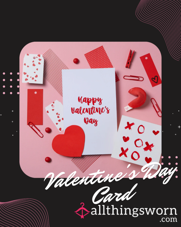 Personalised Valentine’s Day Card From Me 🖤🖤🖤