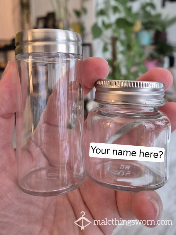 Personalized C*m Jar