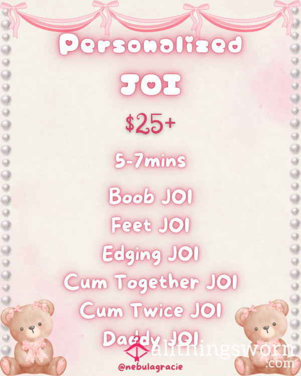 💫Personalized Voice JOI💫