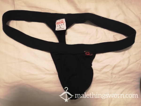 PetiteQ Black Thong Large