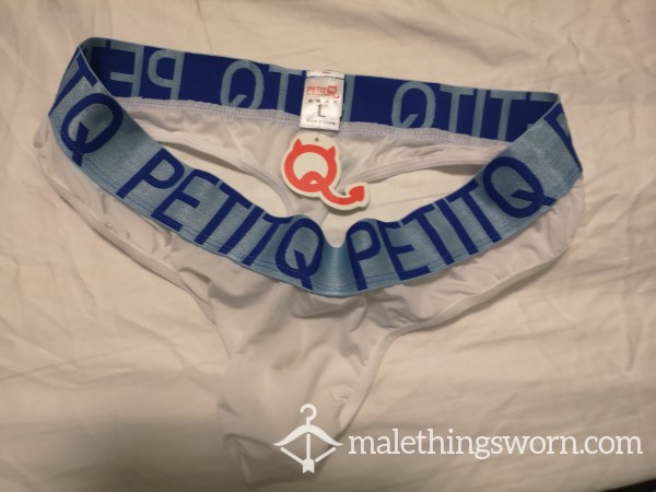 PetiteQ Mesh White Thong Large